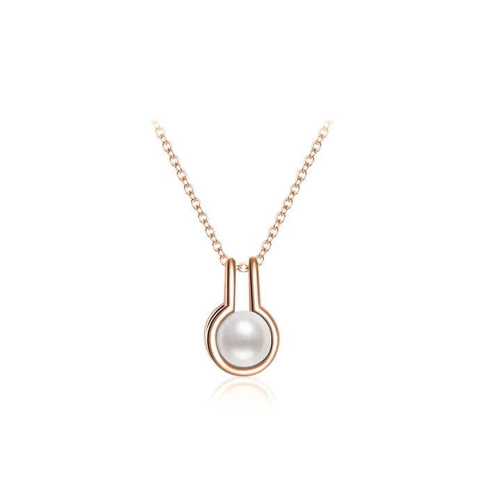 Necklaces New Yorker Freshwater Pearl Necklace WN00124 Pearly Lustre
