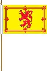 Necklaces Oracle Trading Scotland Rampant Lion Small Stick Flag 4 x 6