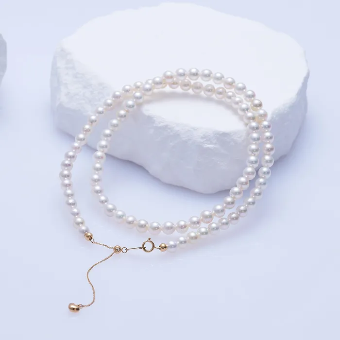 Necklaces Pearly Lustre 18k Gold Top Lustre Akoya Pearl Necklace KN00219
