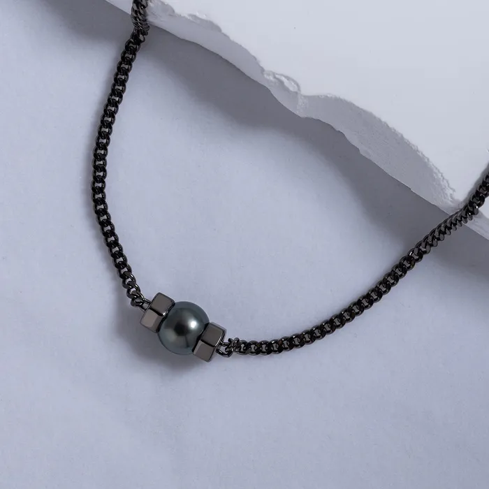 Necklaces Pearly Lustre Tahitian Pearl Necklace WN00529 HEXAGON