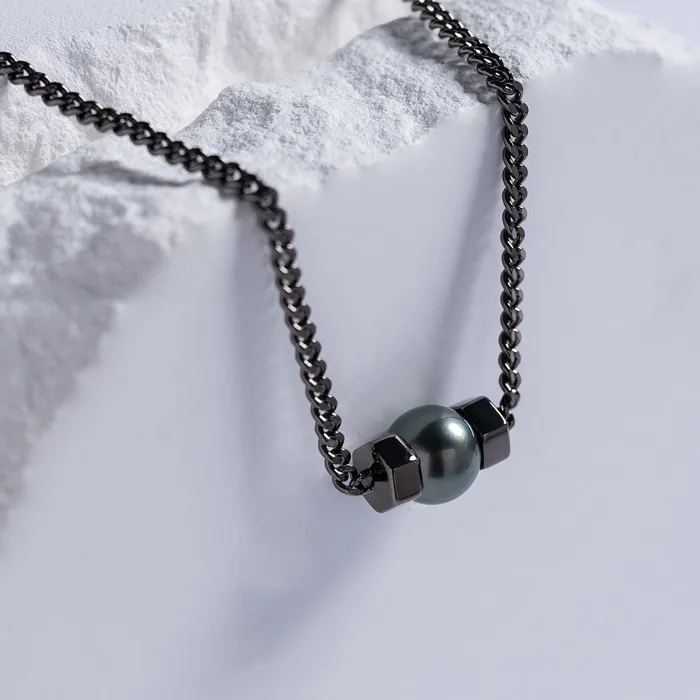Necklaces Pearly Lustre Tahitian Pearl Necklace WN00529 HEXAGON