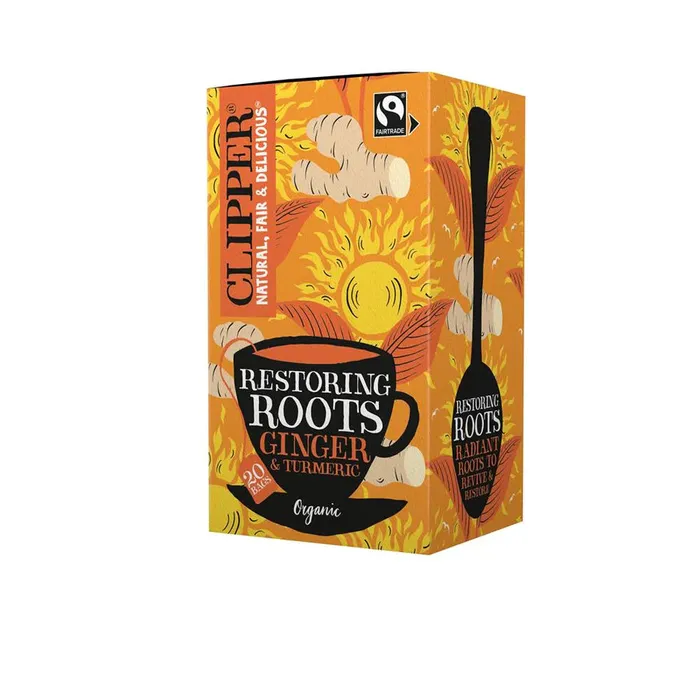 Necklaces Ramsden International Clipper Organic Restoring Roots Ginger and Turmeric Tea Necklaces Ramsden International Clipper Organic Restoring Roots Ginger and Turmeric Tea