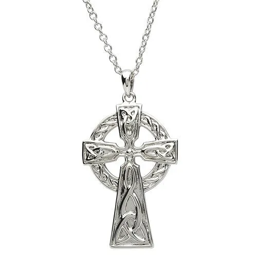 Necklaces Shanore PlatinumWare Celtic Cross Pendant