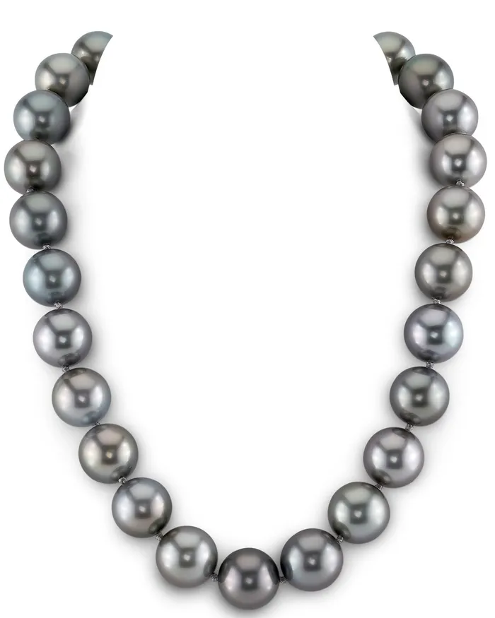 Necklaces spt SilverySteel Tahitian True Round Pearl Necklace 150160mm Necklaces spt SilverySteel Tahitian True Round Pearl Necklace 150160mm