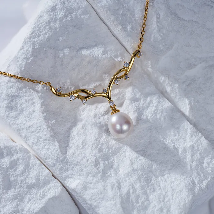 Necklaces Top Grade Freshwater Pearl Necklace WN00578 STARRY Pearly Lustre