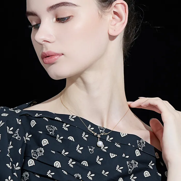 Necklaces Top Grade Freshwater Pearl Necklace WN00578 STARRY Pearly Lustre