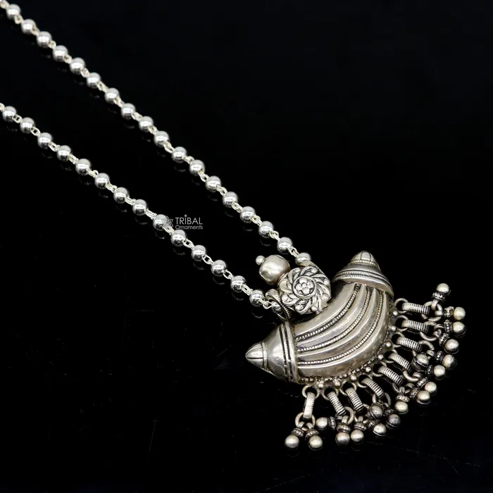 Necklaces TRIBAL ORNAMENTS 925 sterling silver pendant charm pendant tribal ethnic temple jewelry from india set675 Necklaces TRIBAL ORNAMENTS 925 sterling silver pendant charm pendant tribal ethnic temple jewelry from india set675