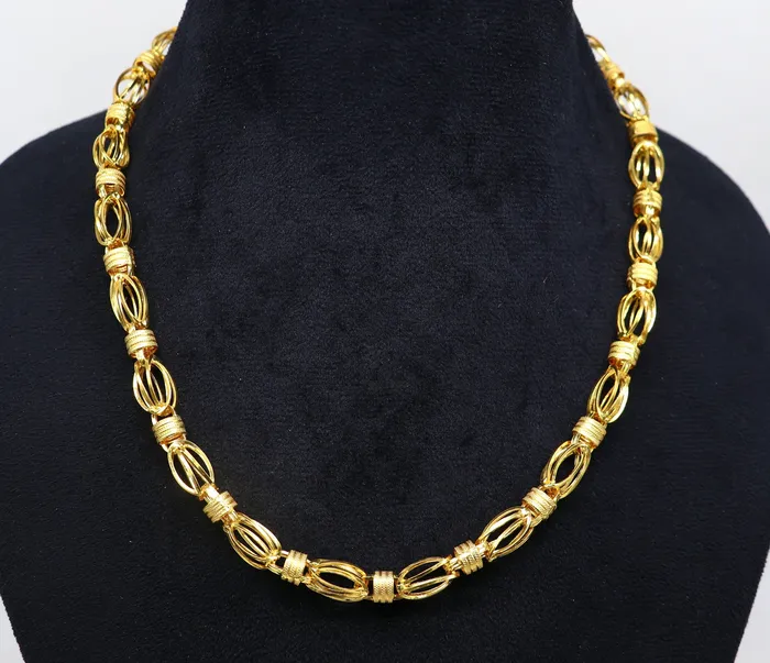 Necklaces TRIBAL ORNAMENTS Hallmarked 22kt 22ct yellow gold handmade certified gold byzantine luxury gifting chain necklace all sized mens chain necklace gch582 Necklaces TRIBAL ORNAMENTS Hallmarked 22kt 22ct yellow gold handmade certified gold byzantine luxury gifting chain necklace all sized mens chain necklace gch582