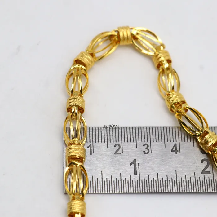 Necklaces TRIBAL ORNAMENTS Hallmarked 22kt 22ct yellow gold handmade certified gold byzantine luxury gifting chain necklace all sized mens chain necklace gch582 Necklaces TRIBAL ORNAMENTS Hallmarked 22kt 22ct yellow gold handmade certified gold byzantine luxury gifting chain necklace all sized mens chain necklace gch582