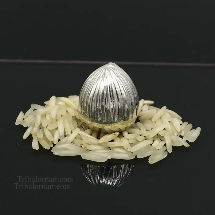 Necklaces TRIBAL ORNAMENTS Sterling silver handmade betal palm tree seed silver Supari puja article silver betel worshipping art utensils su365 Necklaces TRIBAL ORNAMENTS Sterling silver handmade betal palm tree seed silver Supari puja article silver betel worshipping art utensils su365