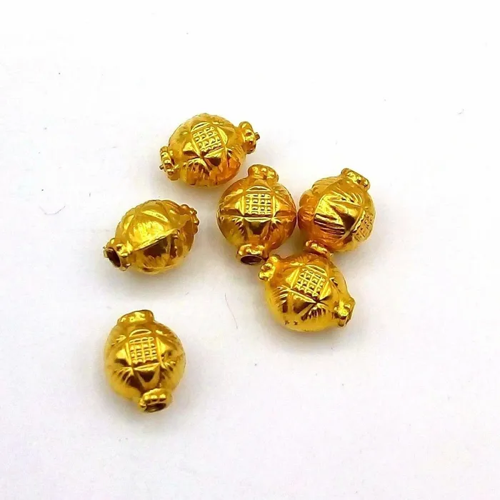 Necklaces TRIBAL ORNAMENTS Vintage antique design handmade gorgeous lot 6 pieces 22kt yellow gold beads jewelry findings use to custom jewelry making ideas from india Necklaces TRIBAL ORNAMENTS Vintage antique design handmade gorgeous lot 6 pieces 22kt yellow gold beads jewelry findings use to custom jewelry making ideas from india