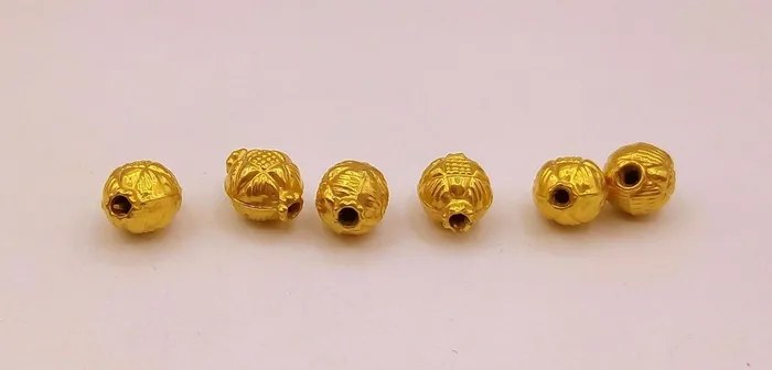 Necklaces TRIBAL ORNAMENTS Vintage antique design handmade gorgeous lot 6 pieces 22kt yellow gold beads jewelry findings use to custom jewelry making ideas from india Necklaces TRIBAL ORNAMENTS Vintage antique design handmade gorgeous lot 6 pieces 22kt yellow gold beads jewelry findings use to custom jewelry making ideas from india