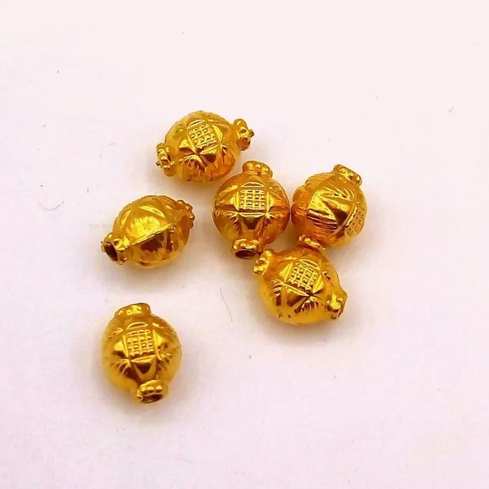 Necklaces TRIBAL ORNAMENTS Vintage antique design handmade gorgeous lot 6 pieces 22kt yellow gold beads jewelry findings use to custom jewelry making ideas from india Necklaces TRIBAL ORNAMENTS Vintage antique design handmade gorgeous lot 6 pieces 22kt yellow gold beads jewelry findings use to custom jewelry making ideas from india