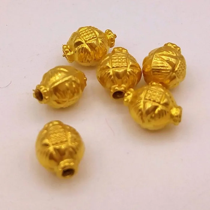 Necklaces TRIBAL ORNAMENTS Vintage antique design handmade gorgeous lot 6 pieces 22kt yellow gold beads jewelry findings use to custom jewelry making ideas from india Necklaces TRIBAL ORNAMENTS Vintage antique design handmade gorgeous lot 6 pieces 22kt yellow gold beads jewelry findings use to custom jewelry making ideas from india