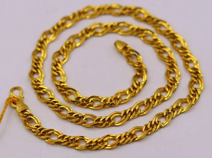 Necklaces TRIBAL ORNAMENTS Vintage stylish handmade fabulous double link chain 21 inches necklace unisex jewelry from Rajasthan India