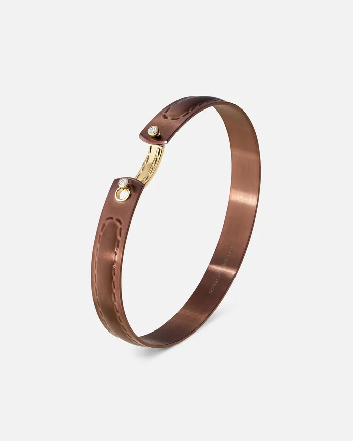 On The Rocks Mood Bangle in Yellow Gold Mood Bracelets