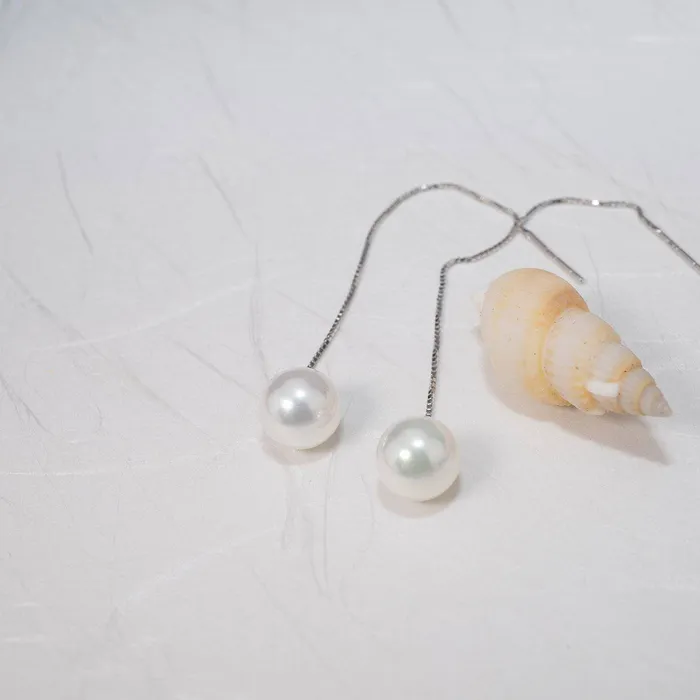 Pearly Lustre Earrings Elegant Freshwater Pearl Earrings WE00118