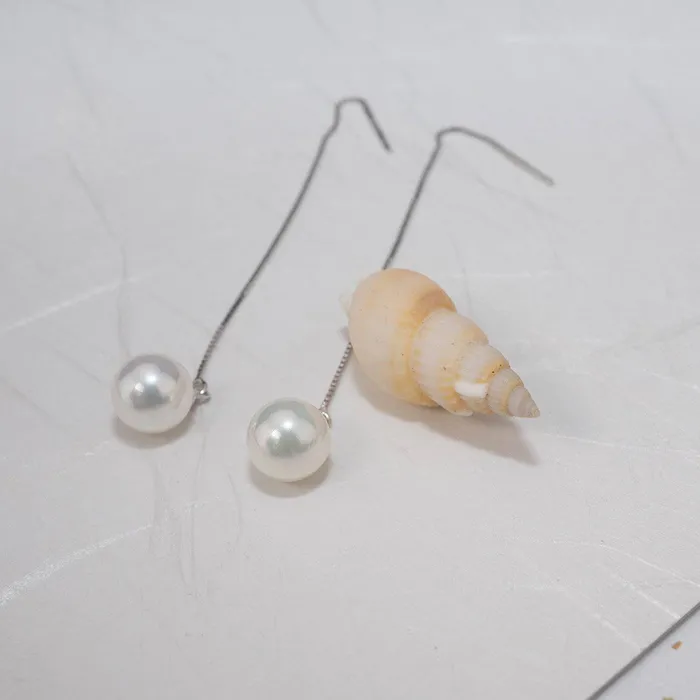 Pearly Lustre Earrings Elegant Freshwater Pearl Earrings WE00118