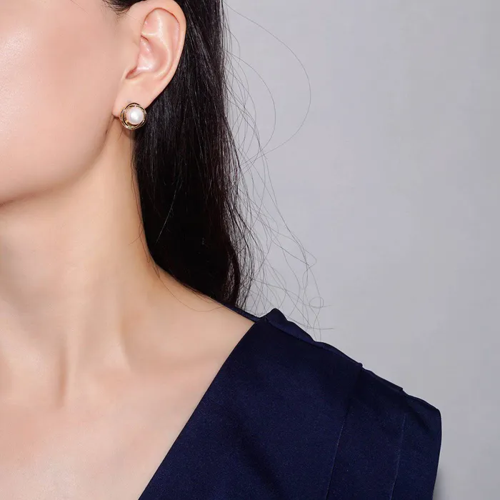 Pearly Lustre Earrings New Yorker Freshwater Pearl Earrings WE00188