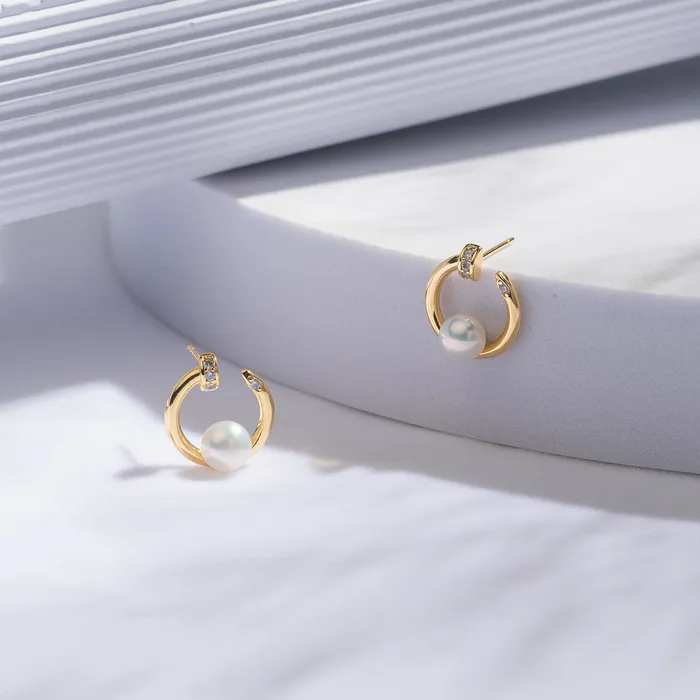 Pearly Lustre Earrings New Yorker Freshwater Pearl Earrings WE00539