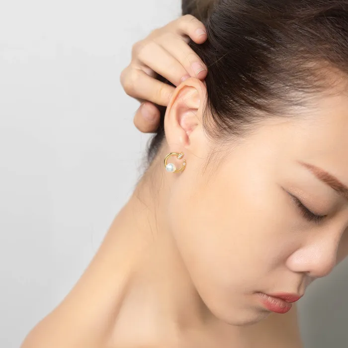 Pearly Lustre Earrings New Yorker Freshwater Pearl Earrings WE00539