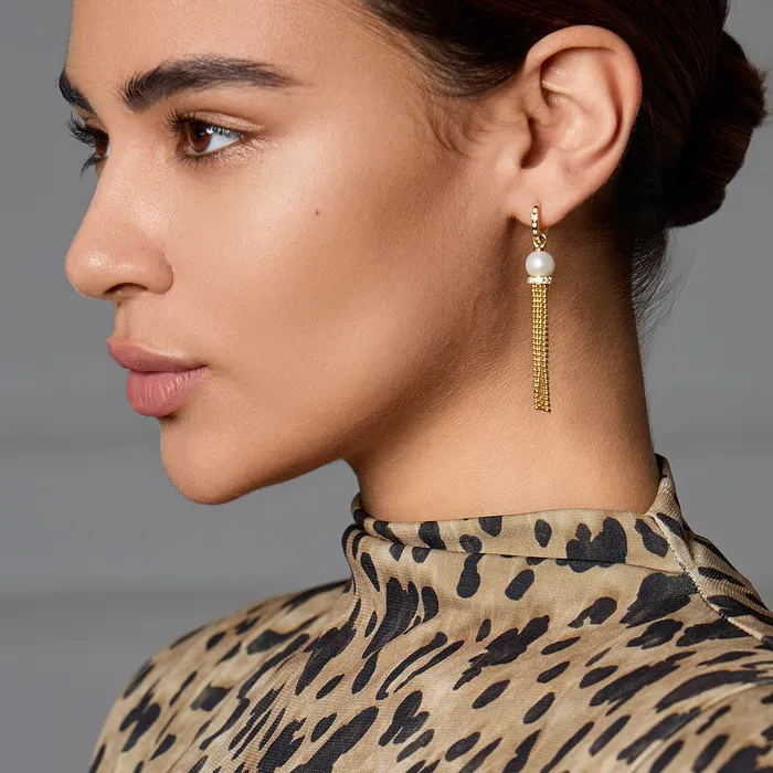 Pearly Lustre Earrings Top Lustre Freshwater Pearl Earrings WE00728 SAFARI