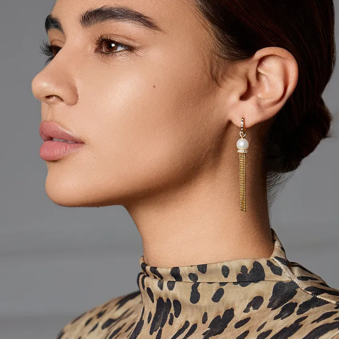 Pearly Lustre Earrings Top Lustre Freshwater Pearl Earrings WE00728 SAFARI