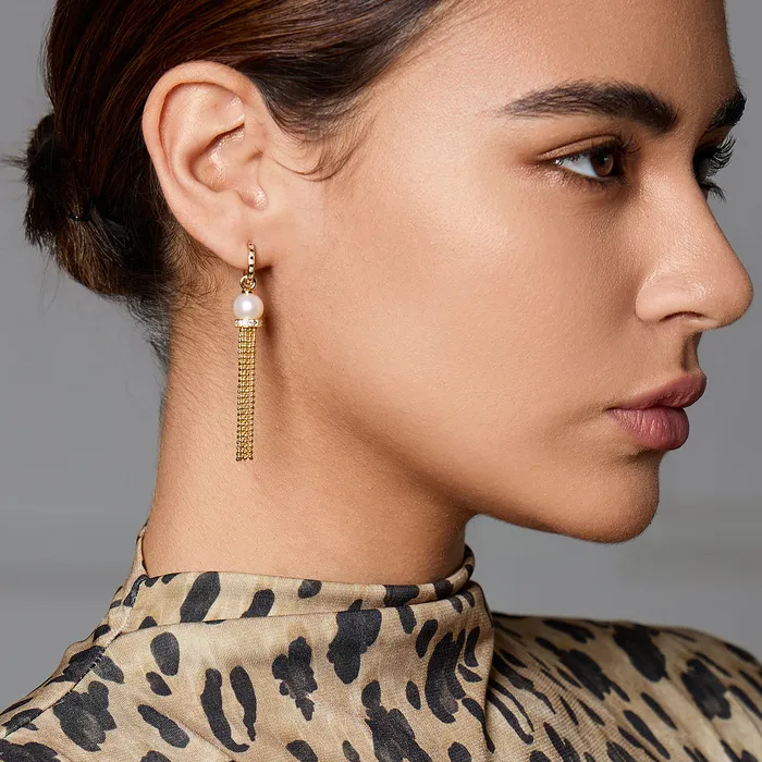 Pearly Lustre Earrings Top Lustre Freshwater Pearl Earrings WE00728 SAFARI
