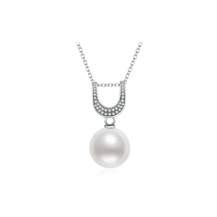 Pearly Lustre Necklaces 18K Solid Gold Diamond Australian White South Sea Pearl Necklace KN00133 Pearly Lustre Necklaces 18K Solid Gold Diamond Australian White South Sea Pearl Necklace KN00133