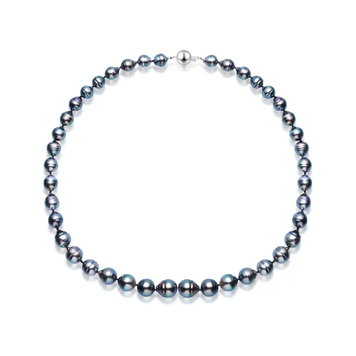 Pearly Lustre Necklaces 18k Solid Gold PEACOCK Baroque Tahitian Pearl Necklace KN00248 Pearly Lustre Necklaces 18k Solid Gold PEACOCK Baroque Tahitian Pearl Necklace KN00248