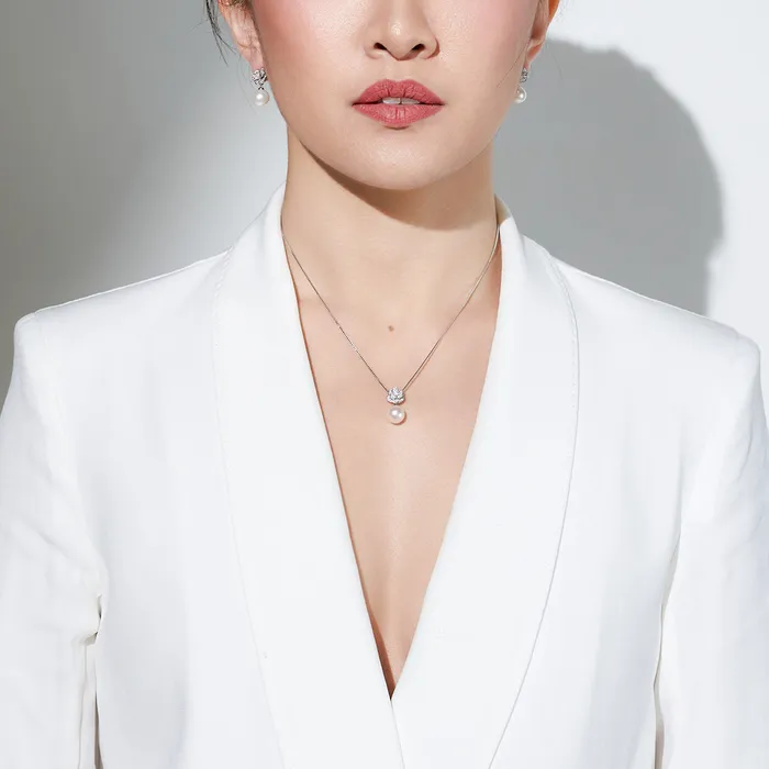 Pearly Lustre Necklaces Elegant Freshwater Pearl Necklace WN00419 GARDENS