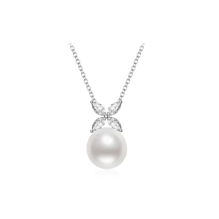 Pearly Lustre Necklaces Top Grade Freshwater Pearl Necklace WN00557 EVERLEAF Pearly Lustre Necklaces Top Grade Freshwater Pearl Necklace WN00557 EVERLEAF