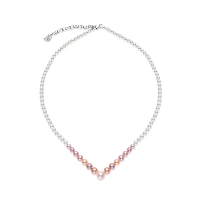 Pearly Lustre Necklaces Top Grade Multicolor Freshwater Pearl Necklace WN00734 HARMONY Pearly Lustre Necklaces Top Grade Multicolor Freshwater Pearl Necklace WN00734 HARMONY