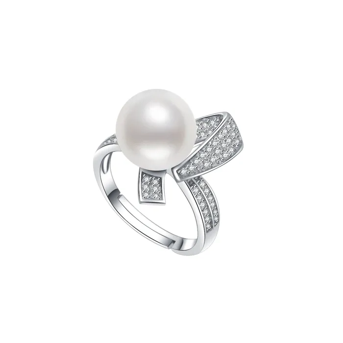 Pearly Lustre Rings Australian White South Sea Pearl Ring WR00137