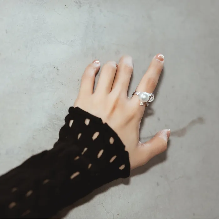 Pearly Lustre Rings Australian White South Sea Pearl Ring WR00137