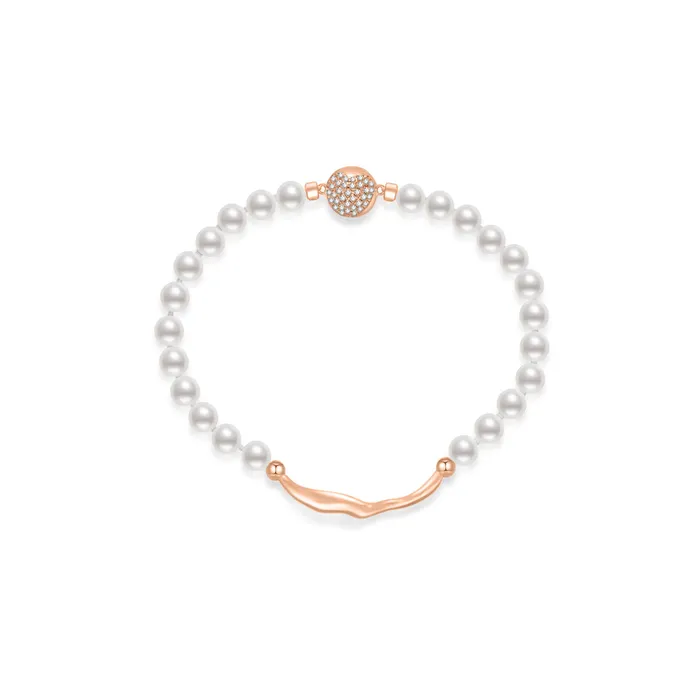 Pearly Lustre Top Grade Freshwater Pearl Bracelet WB00194 FLUID Bracelets