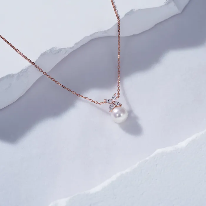 Pearly Lustre Top Grade Freshwater Pearl Necklace Earrings Set WS00116 EVERLEAF Earrings
