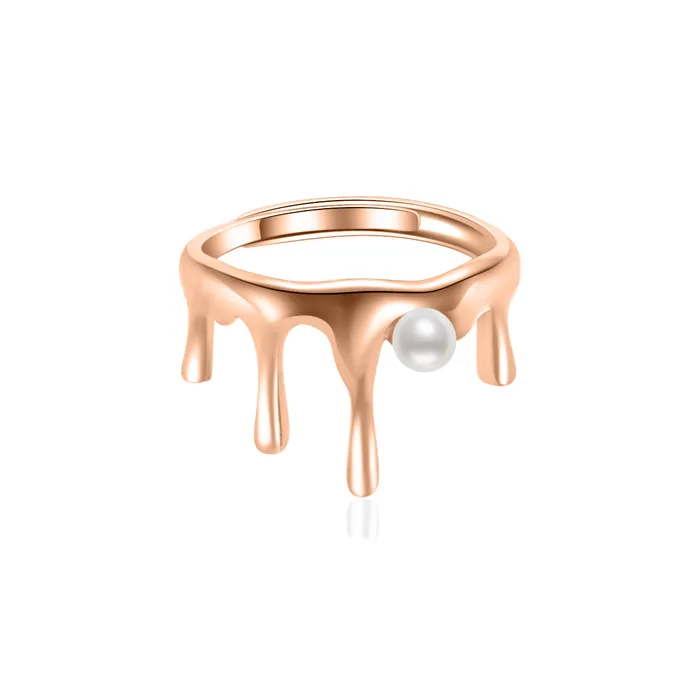 Pearly Lustre Top Grade Freshwater Pearl Ring WR00241 FLUID Rings