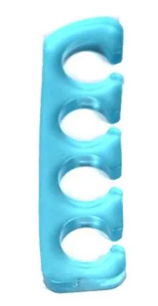 POLLY Rings NS137 Blue Soft Silicone Finger or Toe Separators 2 Piece Set