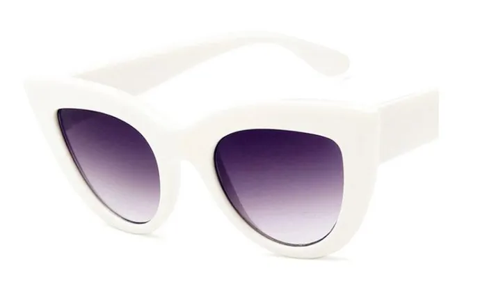 POLLY Rings S396 White Frame Fashion Sunglasses