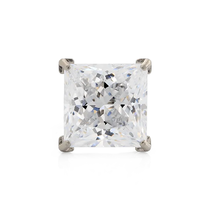 ProngSet Princess Cut Gem Neometal Inc Earrings