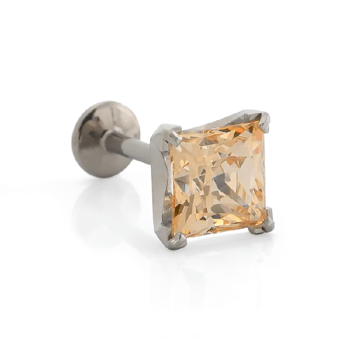 ProngSet Princess Cut Gem Neometal Inc Earrings
