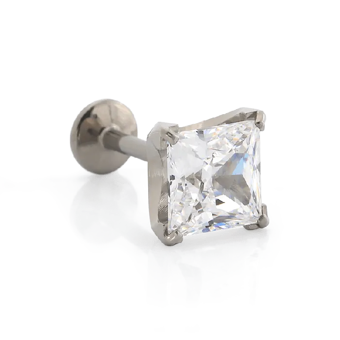 ProngSet Princess Cut Gem Neometal Inc Earrings