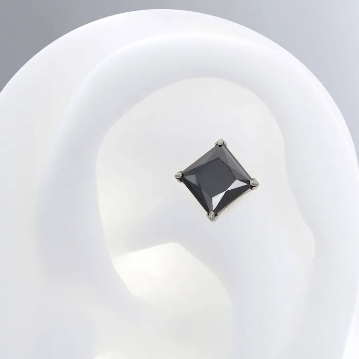 ProngSet Princess Cut Gem Neometal Inc Earrings