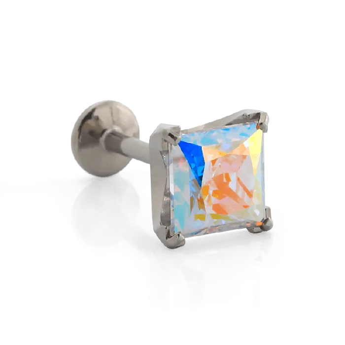 ProngSet Princess Cut Gem Neometal Inc Earrings