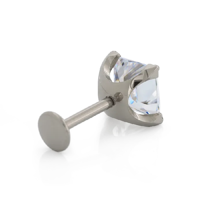 ProngSet Princess Cut Gem Neometal Inc Earrings