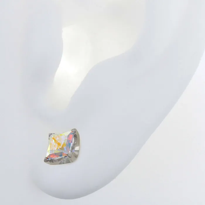 ProngSet Princess Cut Gem Neometal Inc Earrings