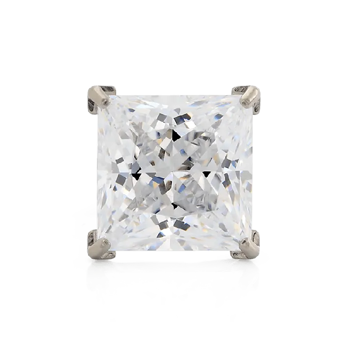 ProngSet Princess Cut Gem Neometal Inc Earrings