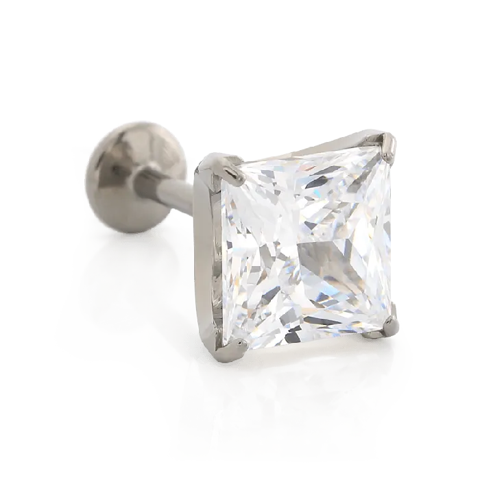 ProngSet Princess Cut Gem Neometal Inc Earrings