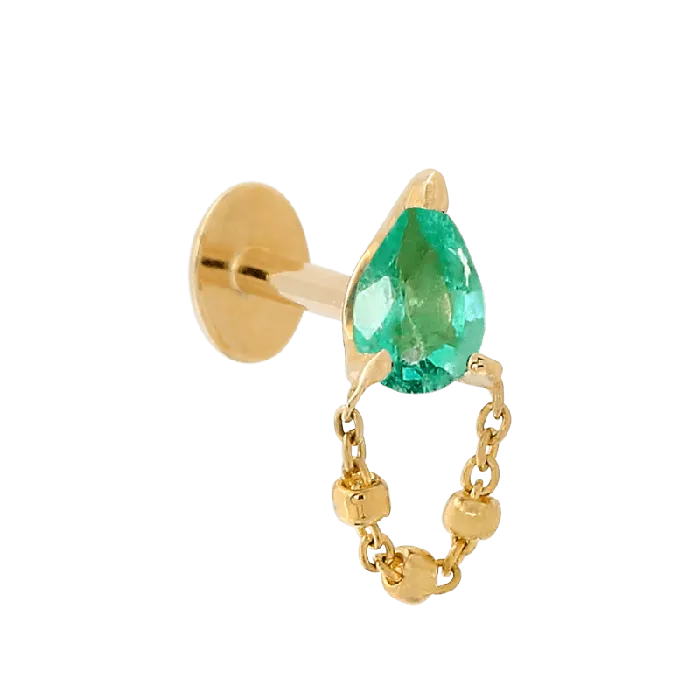 Pupil Hall Earrings 1000 Emerald